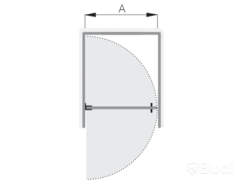 1 pall | 14 st - Rak Duschdörr - Nischdörr Alterna Lusso 80 cm