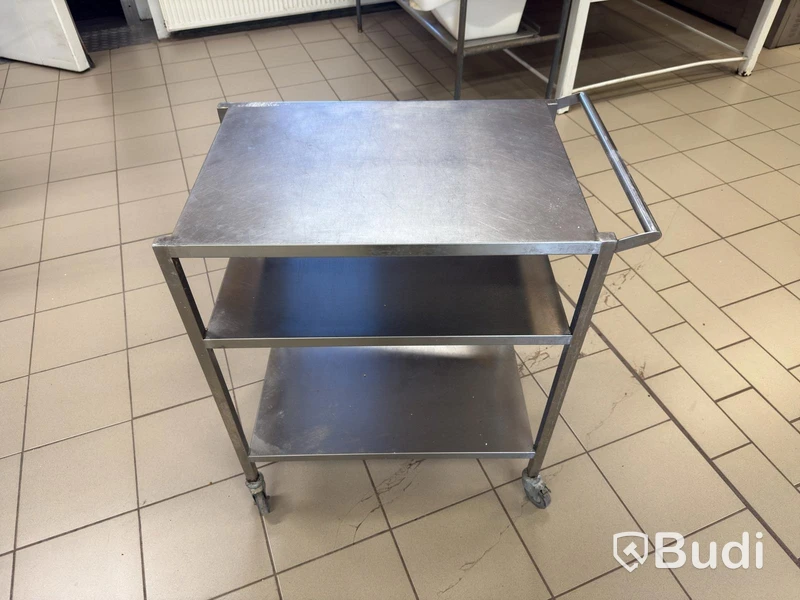 Rostfri rullvagn | 80x50x89 cm