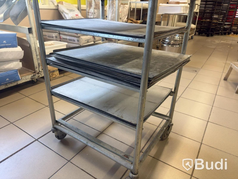 Rostfri vagn | 52x60x88 cm