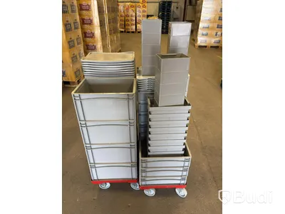 Parti med diverse lådor Basicline, olika modeller och mått