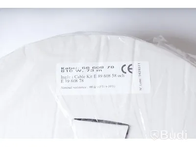 1x Cable kit 37 m, 1x cable kit 43, 4x cable kit 73 m, spiralslang 2,5 + div.