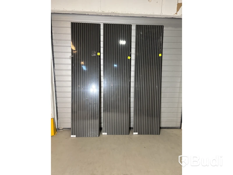6 st. Akustikpanel ECON-panel 2400x600 mm, grå ek/svart