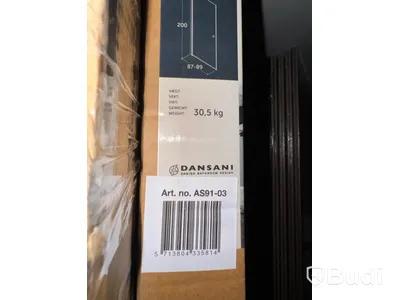 DUSCHDÖRR SCANBAD/DANSANI FLEXI A90 SLAGDÖRR KLARGLAS 90CM SVART