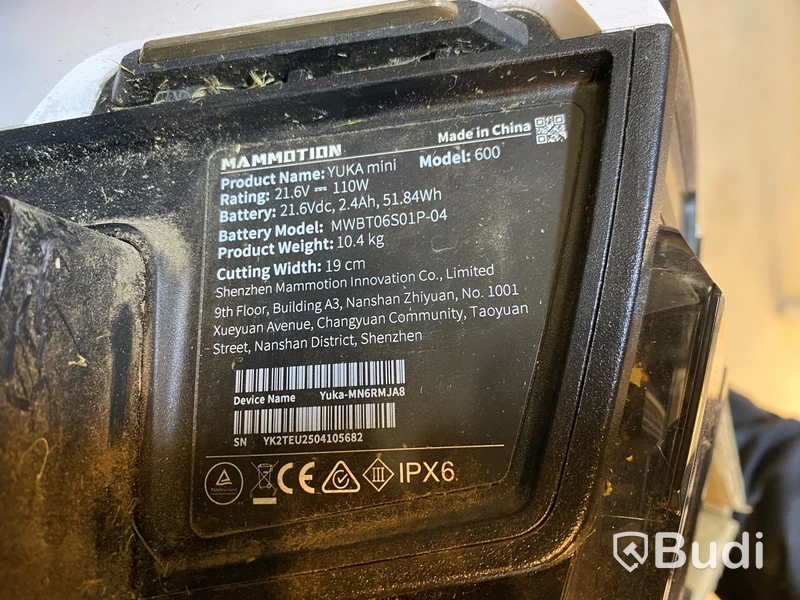 ROBOTGRÄSKLIPPARE MAMMOTION YUKA MINI 600M² - Reparationsobjekt / Reservdelsobjekt