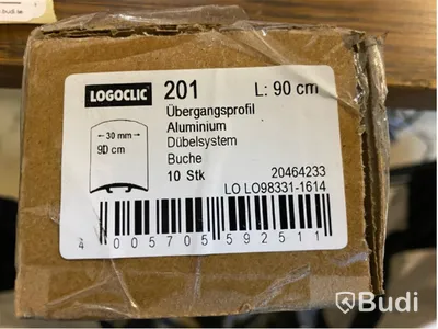 10 st. Övergångsprofil Logoclic, 201, 900 x 30 mm, bok