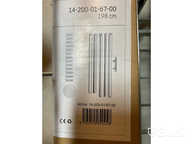 VÄGGPROFIL + HANDTAG TILL CAMARGUE SKÄRGÅRD SATIN RAK DUSCH