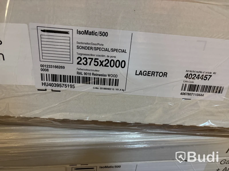 Garageport Isomatic 500 Special, 2375x2000, vit