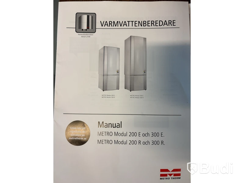 VARMVATTENBEREDARE METRO THERM MODUL 300 E