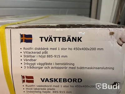 TVÄTTBÄNK VILAN STAINLESS VTB10 VIT
