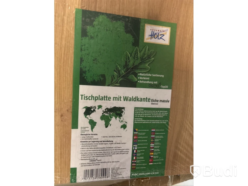 BORDSSKIVA MASSIV EK 2000X800X26 MM