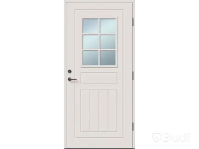 YTTERDÖRR SOLID ELEMENTS LUND 10X21 VIT HÖGER