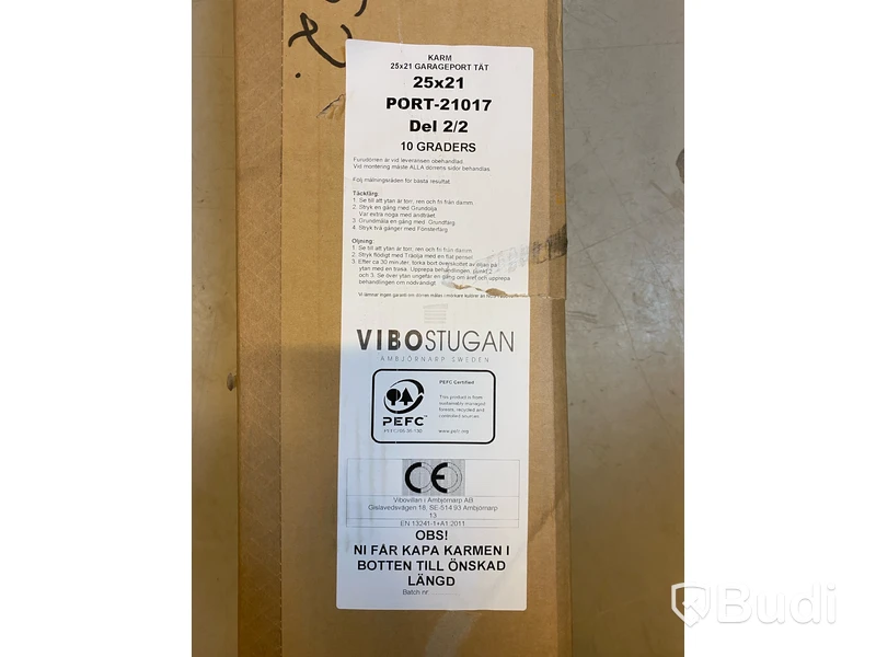 KARM TILL GARAGEPORT VIBOSTUGAN 10-GRADERS 25X21