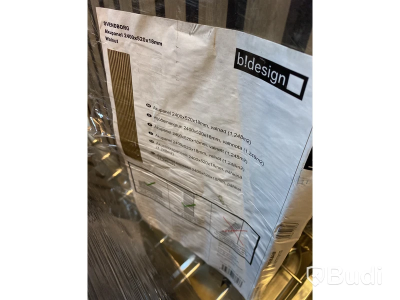 AKUSTIKPANEL B!DESIGN SVENDBORG VALNÖT 2400X520X18MM