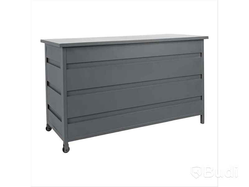 Dynbox House Nordic, Cassis, grå aluminium 240l
