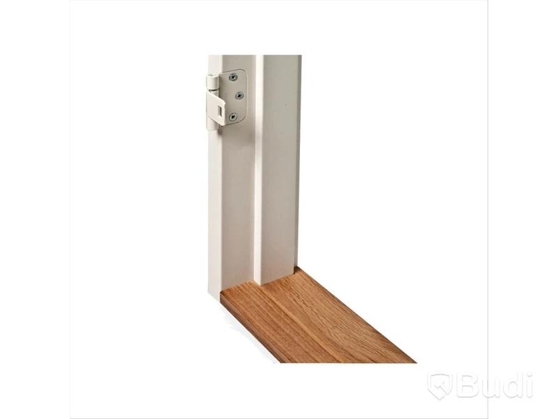 Parti med dörrkarmar, vit