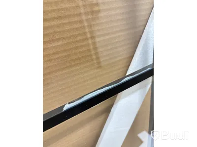 DUSCHVÄGG CAMARGUE FRAME NISCH MED SVARTA SPRÖJS 100 CM