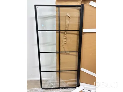DUSCHDÖRR CAMARGUE FRAME MED SVARTA SPRÖJS 100 CM