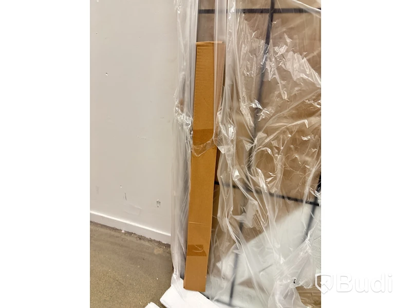 DUSCHVÄGG NORTIQ NEW YORK MED SVART RAM 80CM