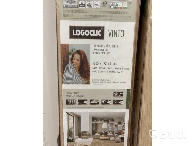 ca 4,44 kvm LAMINATGOLV LOGOCLIC VINTO EK MANUKA K453
