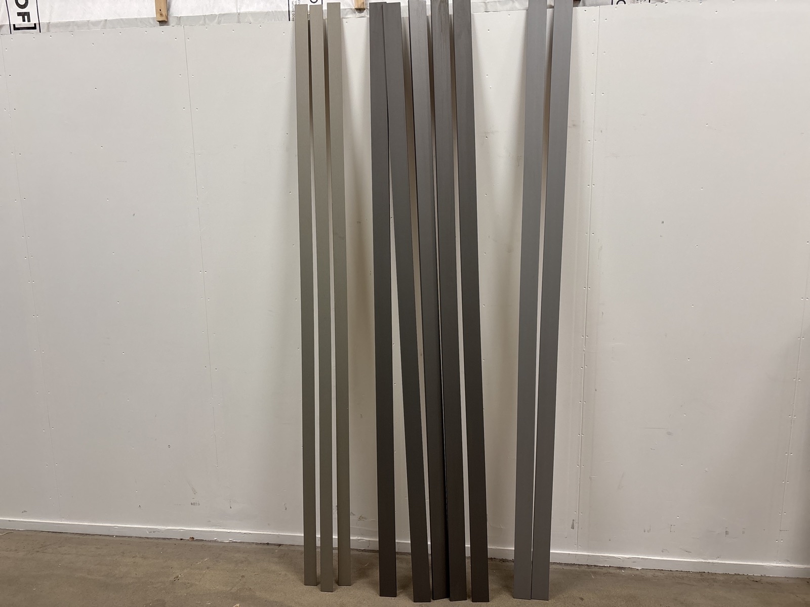 Parti med diverse golvlist