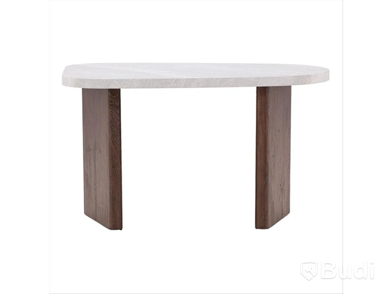 SIDOBORD VENTURE HOME GRÖNVIK OVAL 70X45CM LJUSGRÅ