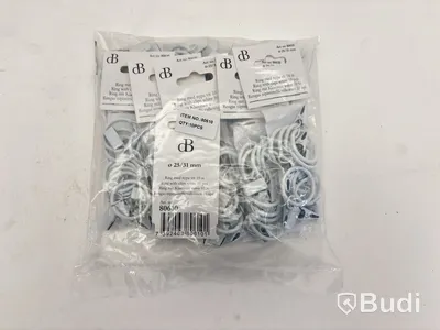 RING DB MED KLÄMMA Ø19MM VIT