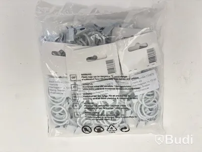 RING DB MED KLÄMMA Ø19MM VIT