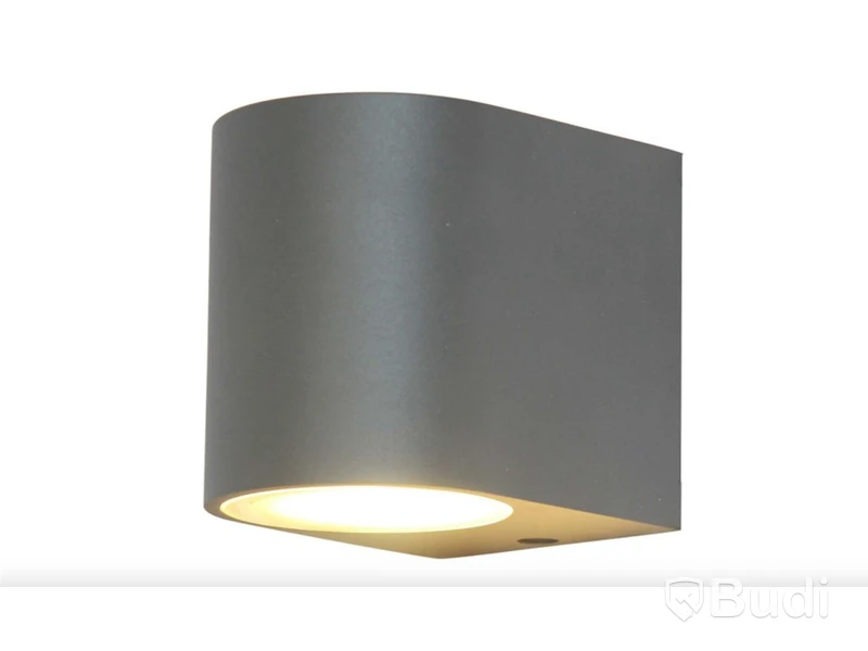 6 st. VÄGGLAMPA ECOLITE ARGO I ANTRACIT