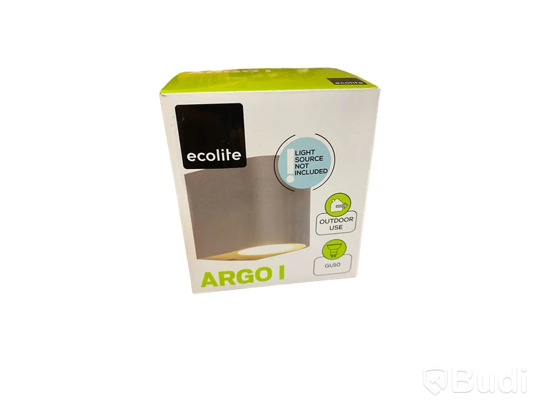 4 st. VÄGGLAMPA ECOLITE ARGO I ANTRACIT