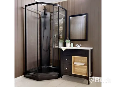 DUSCHKABIN SUNWIND ELSA 90X90X205CM SVART