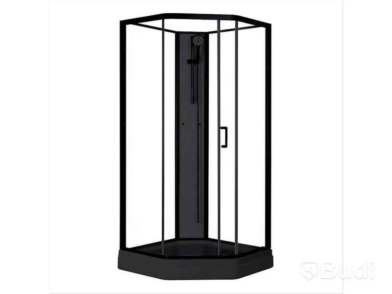 DUSCHKABIN SUNWIND ELSA 90X90X205CM SVART