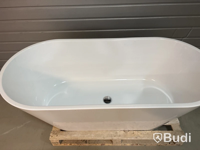 BADKAR RIVA EMMA FRISTÅENDE 160CM VIT