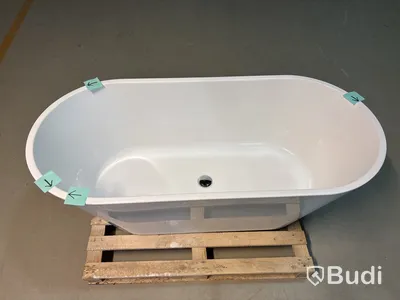 BADKAR RIVA EMMA FRISTÅENDE 160CM VIT