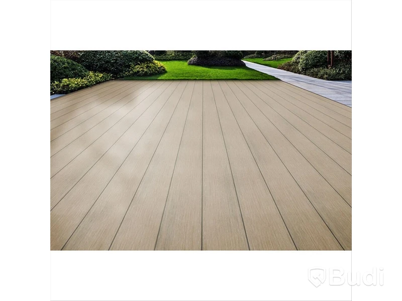 Komposittrall Kirkedal, Heimdal, ek/hardwood, 22x300x6000 och 22x130x6000 mm.