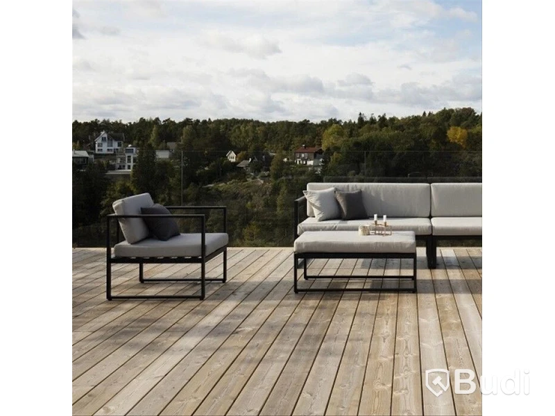 UTEMÖBLER SENSUM SKEPPARHOLMEN ALUMINIUM SVART