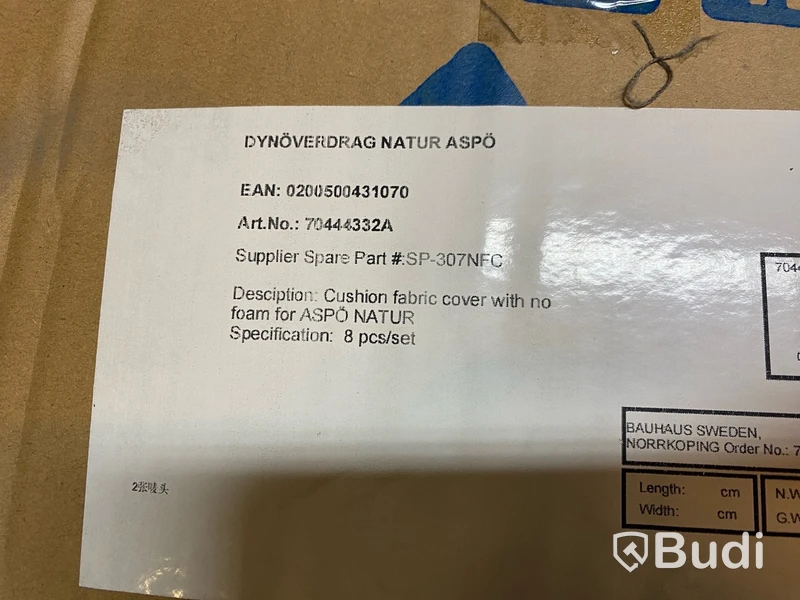 Parti med överdrag till kuddar/dynor, för utomhusbruk - olika modeller och färger