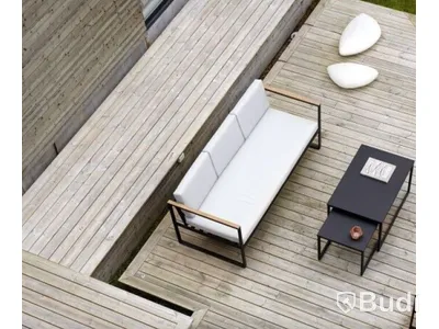 SOFFA OCH 2 ST. SOFFBORD SENSUM, HASSELUDDEN, TEAK SVART
