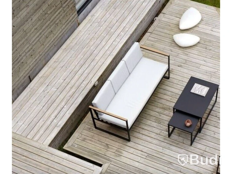 SOFFA OCH 2 ST. SOFFBORD SENSUM, HASSELUDDEN, TEAK SVART