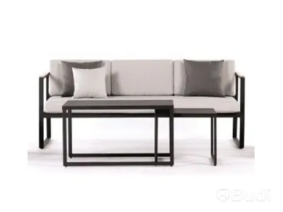 SOFFA OCH 2 ST. SOFFBORD SENSUM, HASSELUDDEN, TEAK SVART