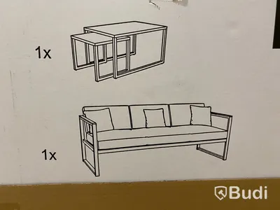 SOFFA OCH 2 ST. SOFFBORD SENSUM, HASSELUDDEN, TEAK SVART