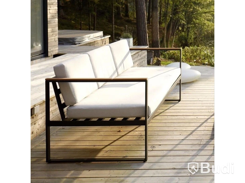 SOFFA OCH 2 ST. SOFFBORD SENSUM, HASSELUDDEN, TEAK SVART