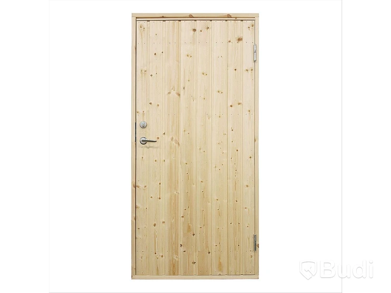 KALLFÖRRÅDSDÖRR VIBOSTUGAN 8X19 HÖGER RAK PANEL 10°