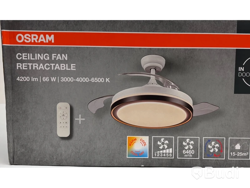 Taklampa med inbyggd fläkt Osram
