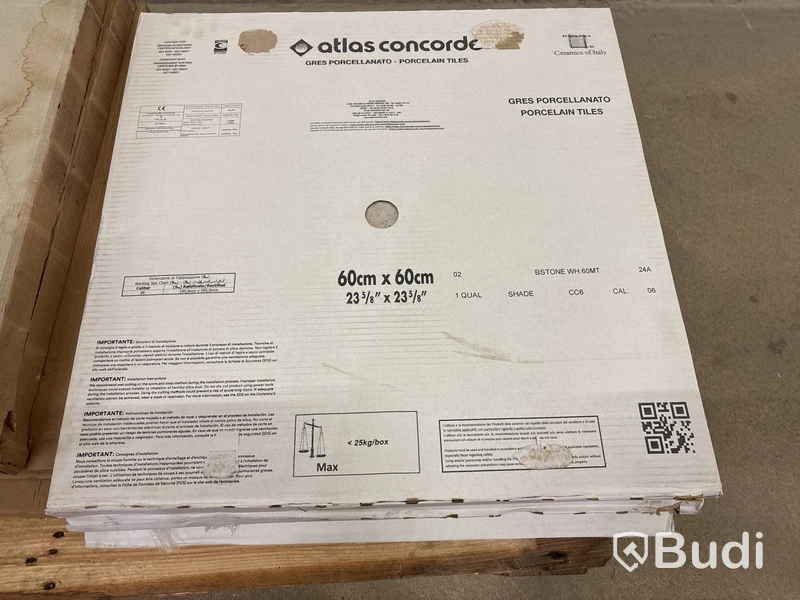 4 st. paket Kakel Atlas concorde, 60x60 cm, 4,32m2