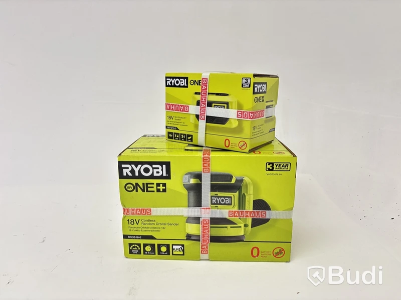 Excenterslip Ryobi och Mini bluetooth-högtalare Ryobi