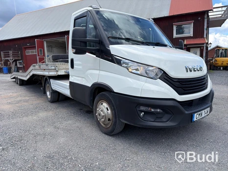Biltransport Iveco Daily 40-180 - Släp Veldhuizen P47-2  – Automat – 2022