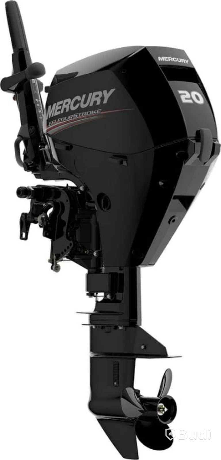 (NEW) Mercury F20MLH outboard motor, long shaft, manual start, tiller (20 hp). New price: approx. SEK 38,000