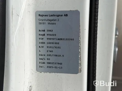 Distributionsbil Volvo FL 280 -2018