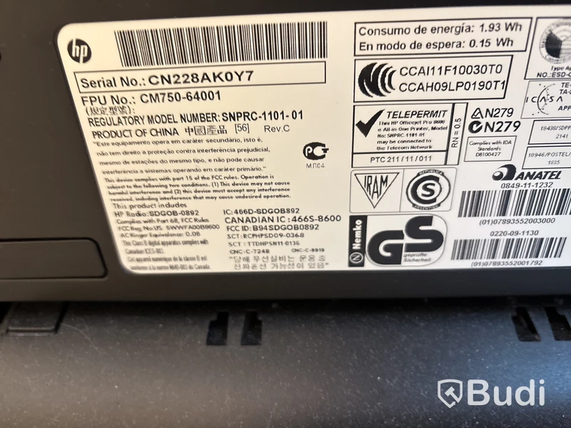 Skrivare HP OfficeJet Pro 8600 Plus