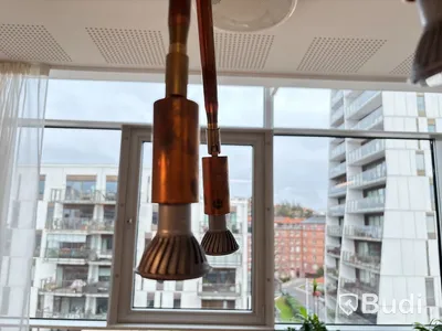 Taklampa Kvist 4 i rå koppar, Örsjö Belysning